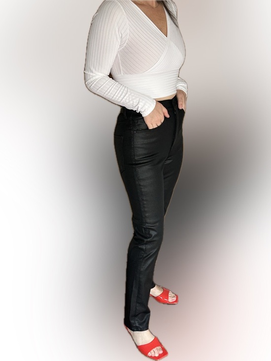 Express Denim - Express Black Coated Skinny Jeans